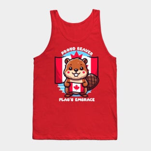 proud beaver flags embrace Tank Top